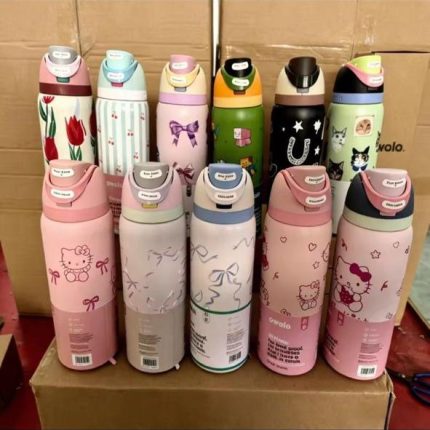 Kids Stainless Steel Vacuum Flask – Cartoon Hot & Cold Water Bottle