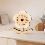 Flower Shape Kids Table Clock – Decorative Analog Desk Clock