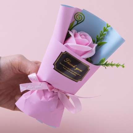 Gift Mini Bouquet Artificial Rose 7inch
