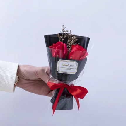 Gift Mini Bouquet Artificial Rose Double Rose