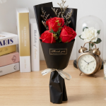 Gift Mini Bouquet Artificial Rose 3 Rose Premium Soap Flower
