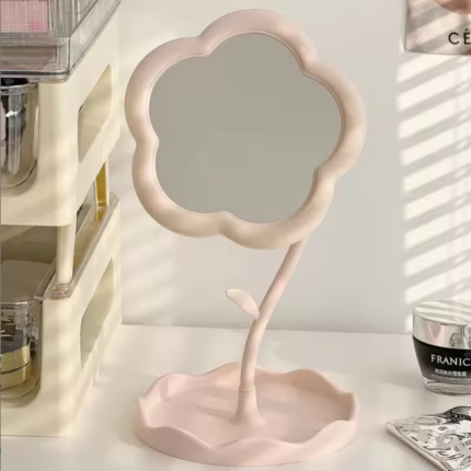 Cute Flower Glass Makeup Mirror